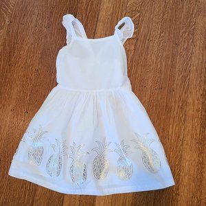 Girls Gymboree White Pineapple Sundress